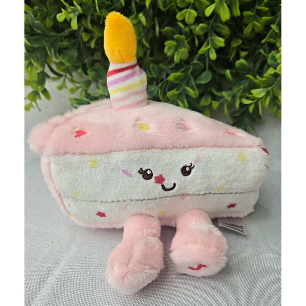 Magic Years Pink Birthday Cake Plush Musical Light Up Happy Birthday Music Cute!